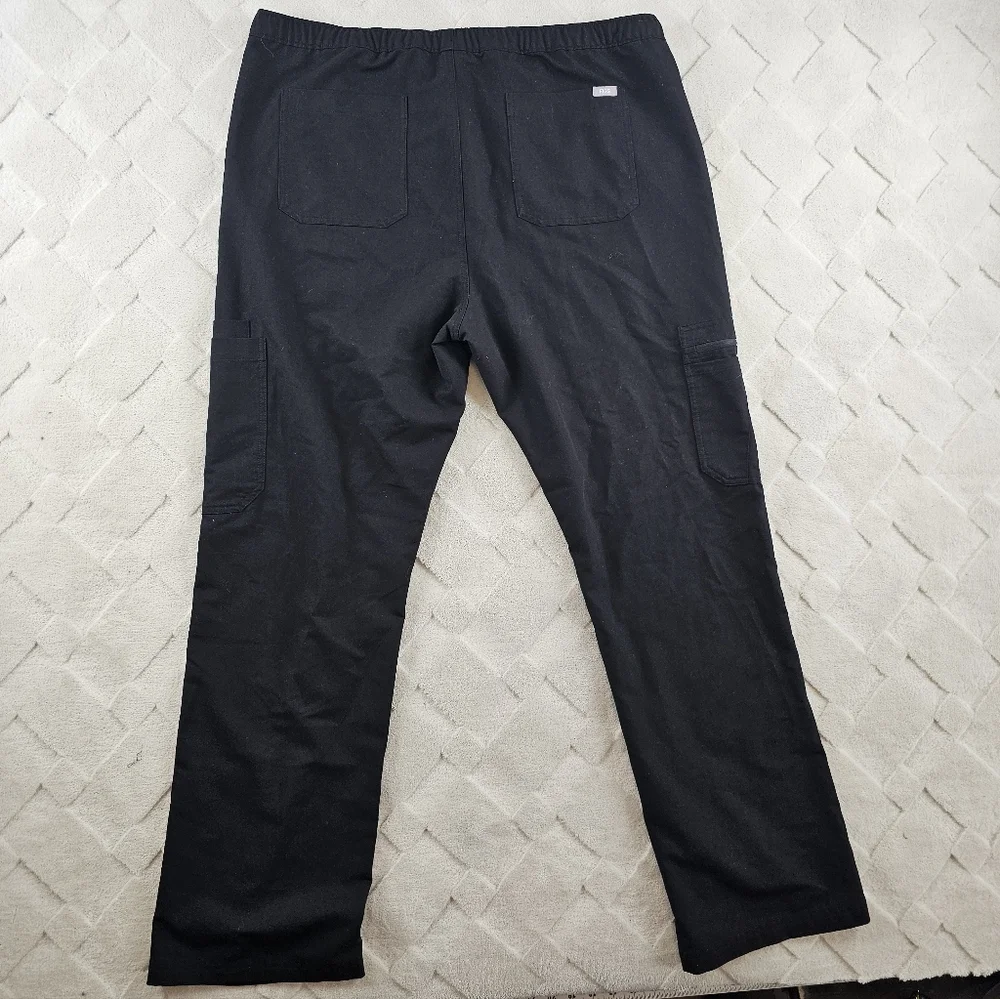 Figs Cairo Cargo Scrub Pants Mens 2XL Black Medical Nurse Wear